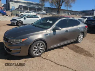 2016 Kia Optima EX with VIN 5XXGU4L31GG007399, listed as a Copart auction lot 50162755 with 139,139 mi miles and Salvage Title. Bid and sale history available at carsss.com. Image 1.