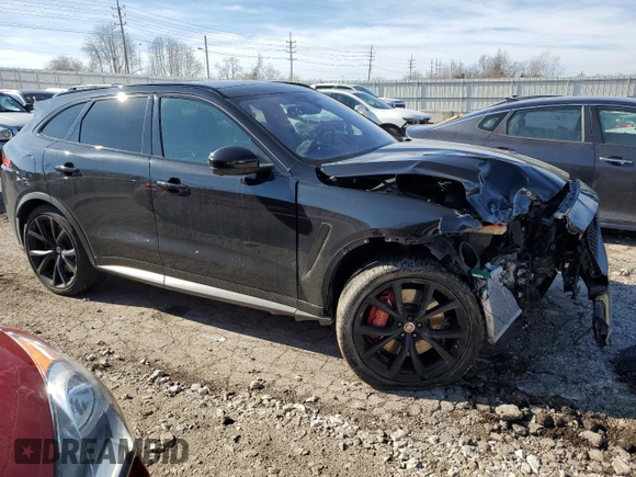 2020 Jaguar F-Pace SVR with VIN SADCZ2EE4LA624650, listed as a Copart auction lot 41261784 with 67,148 mi miles and Salvage Title. Bid and sale history available at DreamBid. Image 4.