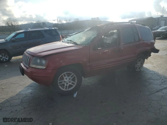 2004 Jeep Grand Cherokee Laredo with VIN 1J4GX48SX4C320531, listed as a Copart auction lot 86958484 with 225,769 mi miles and Clean Title. Bid and sale history available at carsss.com. Image 1.