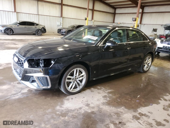 2020 Audi A4 Sedan Premium with VIN WAUDNAF4XLN005858, listed as a Copart auction lot 51468305 with 65,167 mi miles and Salvage Title. Bid and sale history available at carsss.com. Image 1.