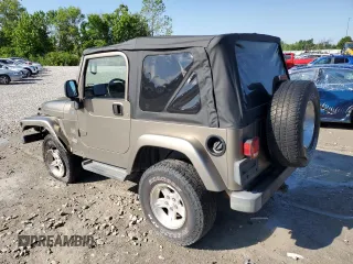 2004 Jeep Wrangler Sahara with VIN 1J4FA59S14P755450, listed as a Copart auction lot 58558005 with 194,044 mi miles and Salvage title. Bid and sale history available at DreamBid. Image 2.