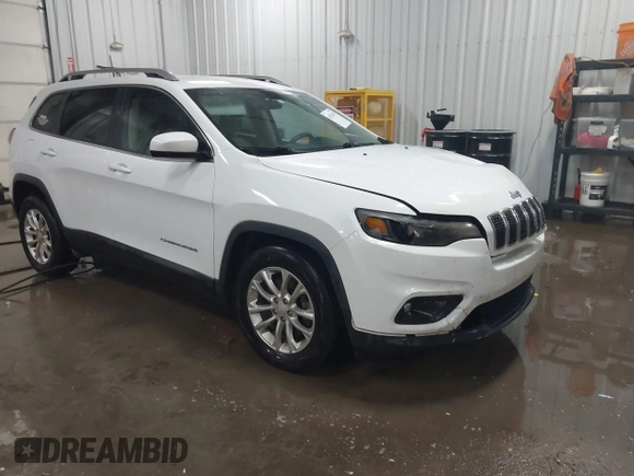2019 Jeep Cherokee Latitude with VIN 1C4PJLCX2KD205286, listed as a IAAI auction lot 41276437 with 112,333 mi miles. Bid and sale history available at carsss.com. Image 1.