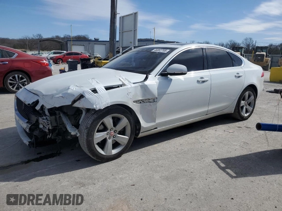2018 Jaguar XF 25t with VIN SAJBS4FX4JCY69958, listed as a Copart auction lot 46852785 with 88,864 mi miles and Salvage Title. Bid and sale history available at carsss.com. Image 1.