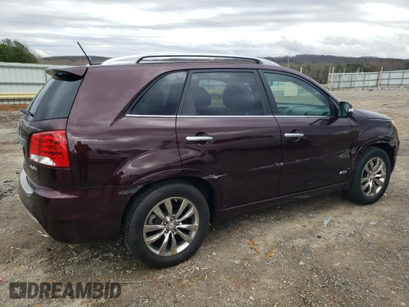 2012 Kia Sorento SX with VIN 5XYKWDA24CG283533, listed as a Copart auction lot 50073615 with 136,445 mi miles and Salvage Title. Bid and sale history available at carsss.com. Image 3.