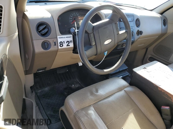 2008 Ford F-150 XL with VIN 1FTRF12288KB95002, listed as a Copart auction lot 46061675 with 125,644 mi miles and Clean Title. Bid and sale history available at carsss.com. Image 8.