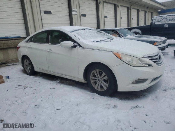2013 Hyundai Sonata GLS with VIN 5NPEB4AC8DH511111, listed as a Copart auction lot 46241275 with 124,868 mi miles and Salvage Title. Bid and sale history available at carsss.com. Image 4.