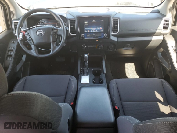 2022 Nissan Frontier SV with VIN 1N6ED1EJ9NN651877, listed as a Copart auction lot 49877255 with 46,879 mi miles and Salvage Title. Bid and sale history available at DreamBid. Image 8.