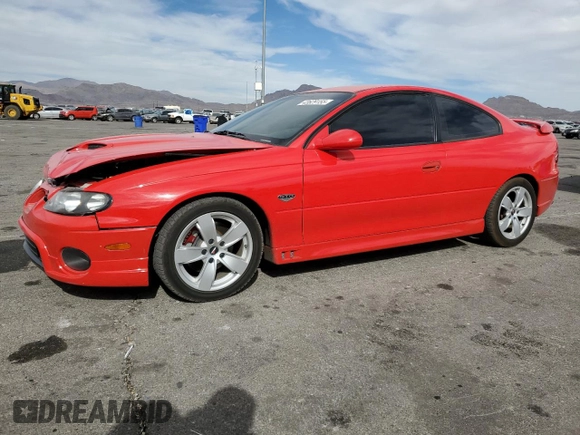 2005 Pontiac GTO with VIN 6G2VX12U65L382054, listed as a Copart auction lot 43629155 with 91,018 mi miles and Salvage Title. Bid and sale history available at DreamBid. Image 1.