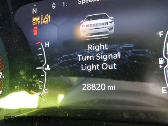 2022 Jeep Compass Limited with VIN 3C4NJDCB7NT185777, listed as a IAAI auction lot 41952891 with 28,820 mi miles and . Bid and sale history available at DreamBid. Image 15.