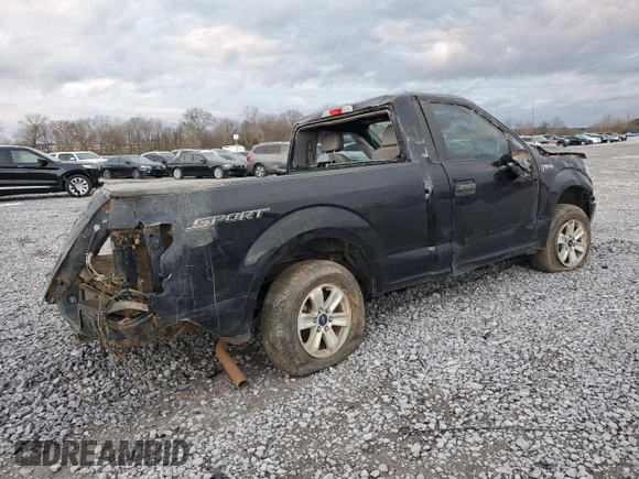 2018 Ford F-150 XL with VIN 1FTMF1CBXJKE11799, listed as a Copart auction lot 47627795 with 111,693 mi miles and Non Repairable. Bid and sale history available at carsss.com. Image 3.