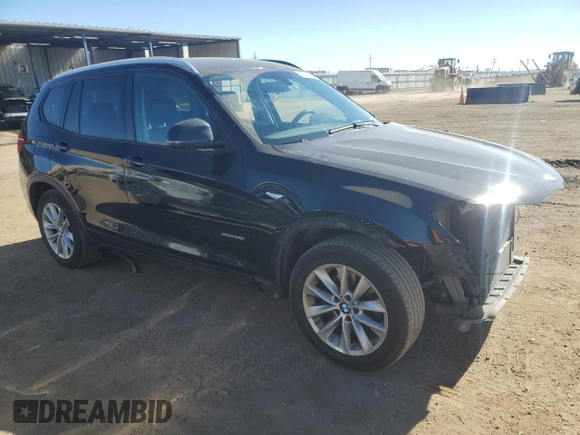 2015 BMW X3 xDrive28i with VIN 5UXWX9C58F0D57504, listed as a Copart auction lot 47256715 with 136,776 mi miles and Salvage Title. Bid and sale history available at carsss.com. Image 4.