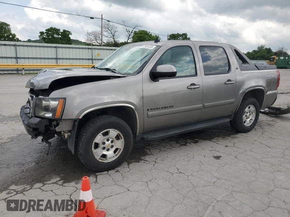 2007 Chevrolet Avalanche LTZ z VIN 3GNFK12377G199532, wystawiony jako Copart lot #57481235 z przebiegiem 226 580 mil mil oraz Szkoda całkowita • Salvage title. Historia ofert i sprzedaży dostępna na DreamBid. Obrazek 1.