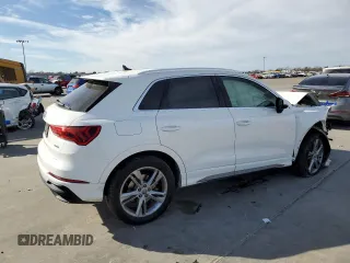 2020 Audi Q3 S line Premium with VIN WA1DECF35L1013373, listed as a Copart auction lot 37516833 with 28,366 mi miles. Bid and sale history available at carsss.com. Image 3.