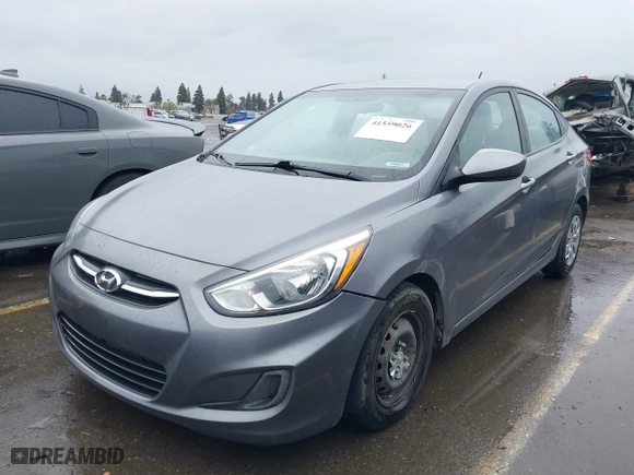 2015 Hyundai Accent GLS with VIN KMHCT4AE0FU927177, listed as a IAAI auction lot 41559026 with 181,703 mi miles. Bid and sale history available at carsss.com. Image 2.
