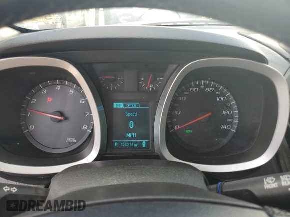 2015 Chevrolet Equinox LT with VIN 2GNALBEKXF1118952, listed as a Copart auction lot 82296554 with 124,274 mi miles and Salvage Title. Bid and sale history available at carsss.com. Image 9.