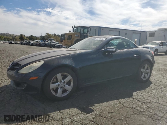 2006 Mercedes-Benz SLK-Class 3.0L with VIN WDBWK54F96F110307, listed as a Copart auction lot 75330744 with 136,680 mi miles and Clean Title. Bid and sale history available at carsss.com. Image 1.