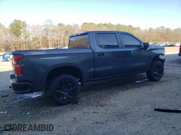 2021 Chevrolet Silverado 1500 LT Trail Boss with VIN 1GCPYFELXMZ378955, listed as a Copart auction lot 47390075 with 52,013 mi miles and Salvage Title. Bid and sale history available at DreamBid. Image 3.
