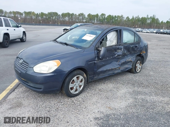 2008 Hyundai Accent GLS with VIN KMHCN46C58U212366, listed as a IAAI auction lot 40748865 with 99,077 mi miles. Bid and sale history available at carsss.com. Image 2.