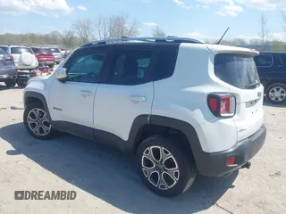 2017 Jeep Renegade Limited with VIN ZACCJBDB3HPE47042, listed as a IAAI auction lot 42117357 with 139,686 mi miles and . Bid and sale history available at DreamBid. Image 3.