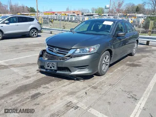 2013 Honda Accord Sdn LX with VIN 1HGCR2F31DA208468, listed as a IAAI auction lot 41843407 with 185,545 mi miles. Bid and sale history available at carsss.com. Image 22.
