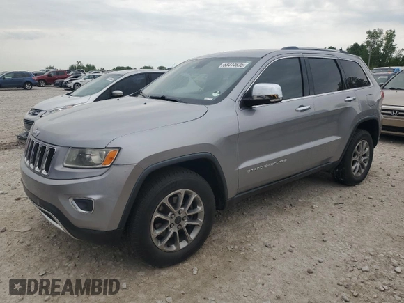 2016 Jeep Grand Cherokee Limited z VIN 1C4RJFBG1GC357472, wystawiony jako Copart lot #58414635 z przebiegiem 157 837 mil mil oraz Czysty tytuł • Clean title. Historia ofert i sprzedaży dostępna na DreamBid. Obrazek 1.