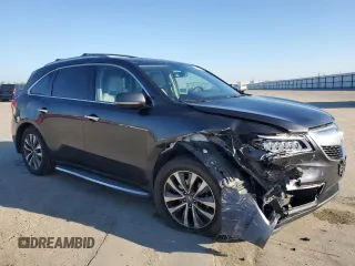 2016 Acura MDX w/Tech with VIN 5FRYD4H42GB013655, listed as a Copart auction lot 50546505 with 152,395 mi miles and Salvage Title. Bid and sale history available at carsss.com. Image 4.