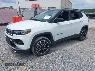 2024 Jeep Compass Limited z VIN 3C4NJDCN0RT594865, wystawiony jako IAAI lot #42731726 z przebiegiem Nie podano mil oraz . Historia ofert i sprzedaży dostępna na DreamBid. Obrazek 2.
