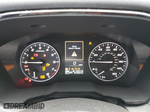 2023 Subaru Outback Premium with VIN 4S4BTAFC0P3210836, listed as a Copart auction lot 53441075 with 27,427 mi miles and Salvage title. Bid and sale history available at DreamBid. Image 9.