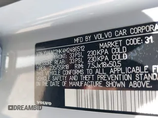 2021 Volvo XC40 Momentum z VIN YV4AC2HK4M2486512, wystawiony jako IAAI lot #42252265 z przebiegiem 56 397 mil mil oraz . Historia ofert i sprzedaży dostępna na DreamBid. Obrazek 9.