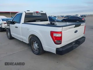 2022 Ford F-150 XL with VIN 1FTMF1C5XNKE03962, listed as a IAAI auction lot 41597950 with 28,296 mi miles. Bid and sale history available at carsss.com. Image 3.