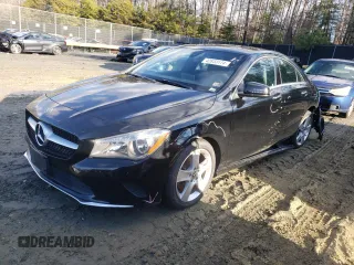 2018 Mercedes-Benz CLA 250 with VIN WDDSJ4GB8JN559021, listed as a Copart auction lot 42833174 with 45,817 mi miles and . Bid and sale history available at DreamBid. Image 1.