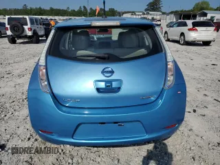 2011 Nissan LEAF SL-e with VIN JN1AZ0CP0BT003522, listed as a Copart auction lot 54838115 with 58,080 mi miles and Clean Title. Bid and sale history available at carsss.com. Image 6.