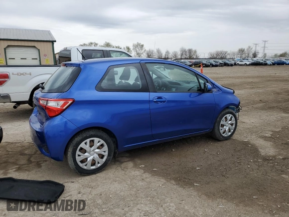 2018 Toyota Yaris L with VIN VNKJTUD39JA097368, listed as a Copart auction lot 51151885 with 180,007 mi miles and Salvage Title. Bid and sale history available at carsss.com. Image 3.