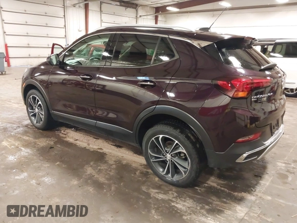 2021 Buick Encore GX Essence with VIN KL4MMGSL8MB151615, listed as a IAAI auction lot 42550639 with 77,085 mi miles and . Bid and sale history available at DreamBid. Image 3.