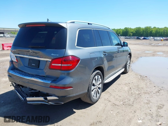 2019 Mercedes-Benz GLS 450 with VIN 4JGDF6EE9KB226581, listed as a IAAI auction lot 42242308 with 80,616 mi miles and . Bid and sale history available at DreamBid. Image 4.