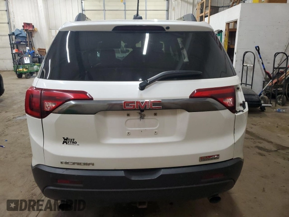 2017 GMC Acadia SLT with VIN 1GKKNVLS3HZ195589, listed as a Copart auction lot 55912085 with 147,498 mi miles and Salvage Title. Bid and sale history available at carsss.com. Image 6.