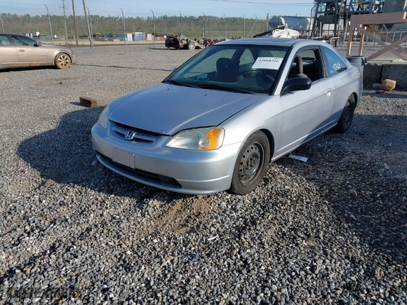2002 Honda Civic EX with VIN 1HGEM21942L070073, listed as a IAAI auction lot 42068316 with 268,280 mi miles. Bid and sale history available at carsss.com. Image 2.