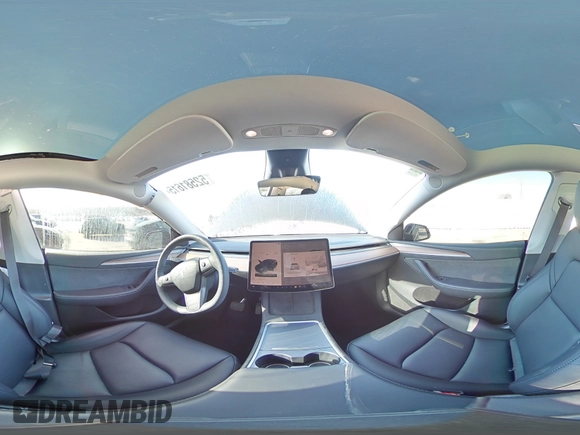 2023 Tesla Model Y Long Range with VIN 7SAYGDEE5PF850358, listed as a Copart auction lot 52581615 with 19,376 mi miles and Salvage Title. Bid and sale history available at DreamBid. Image 16.
