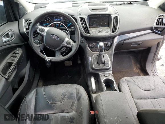 2013 Ford Escape Titanium with VIN 1FMCU9J95DUD63326, listed as a Copart auction lot 54675385 with 76,339 mi miles and Salvage title. Bid and sale history available at DreamBid. Image 8.