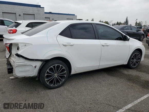 2016 Toyota Corolla L with VIN 5YFBURHEXGP530459, listed as a Copart auction lot 55314135 with 92,750 mi miles and Salvage Title. Bid and sale history available at DreamBid. Image 3.