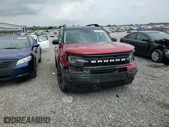 2022 Ford Bronco Sport Outer Banks with VIN 3FMCR9C6XNRD94682, listed as a Copart auction lot 59913785 with 25,201 mi miles and Salvage title. Bid and sale history available at DreamBid. Image 14.