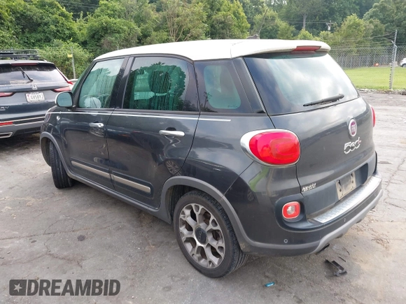 2014 FIAT 500L Trekking with VIN ZFBCFADH5EZ018176, listed as a IAAI auction lot 42680958 with 106,806 mi miles and . Bid and sale history available at DreamBid. Image 3.