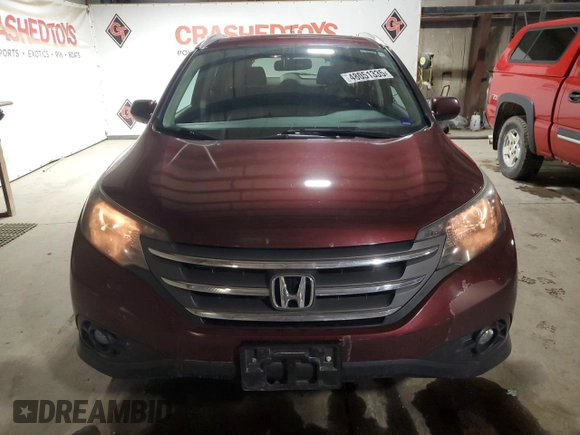 2013 Honda CR-V EX-L with VIN 5J6RM4H74DL052377, listed as a Copart auction lot 48051335 with 143,229 mi miles and Salvage Title. Bid and sale history available at carsss.com. Image 5.