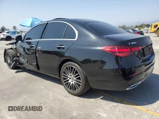 2023 Mercedes-Benz C 300 with VIN W1KAF4GB6PR097993, listed as a Copart auction lot 59393885 with 39,714 mi miles and Salvage title. Bid and sale history available at DreamBid. Image 2.
