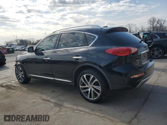 2017 Infiniti QX50 with VIN JN1BJ0RR2HM409325, listed as a Copart auction lot 53373705 with 91,013 mi miles and Salvage title. Bid and sale history available at DreamBid. Image 2.