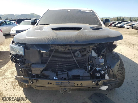 2021 Jeep Grand Cherokee SRT with VIN 1C4RJFDJ7MC798933, listed as a Copart auction lot 46900605 with 59,161 mi miles and Salvage Title. Bid and sale history available at carsss.com. Image 5.