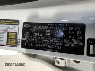 2017 Kia Forte LX with VIN 3KPFK4A79HE028793, listed as a Copart auction lot 44377515 with 98,812 mi miles and Salvage Title. Bid and sale history available at carsss.com. Image 12.