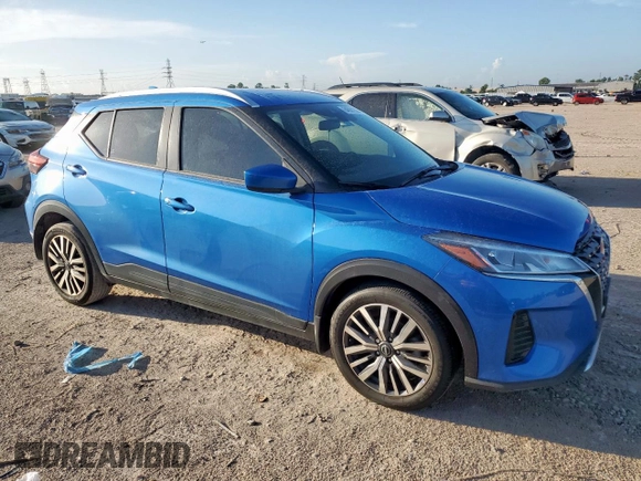 2023 Nissan Kicks SV with VIN 3N1CP5CV0PL540574, listed as a Copart auction lot 64501265 with 29,481 mi miles and Salvage title. Bid and sale history available at DreamBid. Image 4.