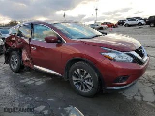 2015 Nissan Murano SV with VIN 5N1AZ2MG5FN227754, listed as a Copart auction lot 84323294 with 77,348 mi miles and Salvage Title. Bid and sale history available at carsss.com. Image 4.