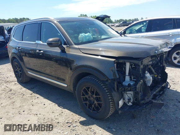 2022 Kia Telluride EX with VIN 5XYP34HC8NG219771, listed as a IAAI auction lot 42183105 with 43,481 mi miles and . Bid and sale history available at DreamBid. Image 1.